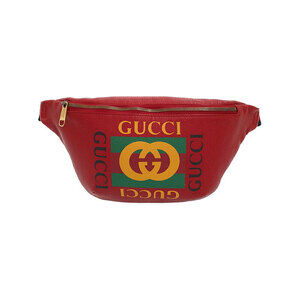 GUCCI Leather Belt Crossbody Bum Bag Body